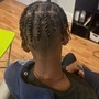 2 cornrows w/o extentions