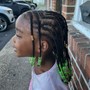 Kid's Braids ponytail style