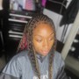 Large Box Braids mid back