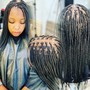 Small knotless Box Braids