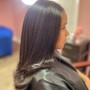 Women's Short Hair  shampoo and style on relaxed hair only