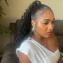 Bantu Knot Ponytail