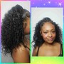 Half up Half down Press & Curl w/ Hair Extensions Style