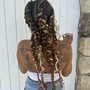 2 Jumbo Feed In Braids