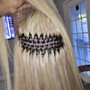 Tape In Extensions Install with Hair 22 Inches