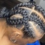 Fulani 2 Feed in Braids w/ Quickweave