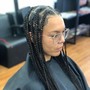 Large Knotless Box Braids