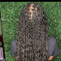 Smedium Knotless Braids (Hip Length)