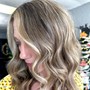 Sunkissed Highlights/Partial Foil Highlights + toner+ cut