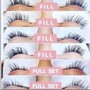 Volume Full Set with bottom lashes