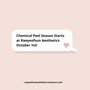 Skincare Consultation, Chemical peel