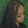 Peek- a - boo knotless Braids medium