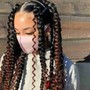 2 or 4 jumbo braids with braiding hair