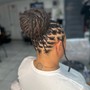 Half Head/Shaved Sides Instant Locs