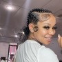 4 Stitch Braids in a Bun