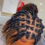 Kids two Braids to the back style