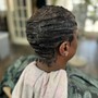 Shampoo and Style (short relaxed hair)