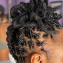 Simple Style on Relaxed Hair