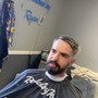 Beard Trim and hot towel head shave