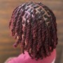 Loc Retwist on Slight Fade - Shoulder Length or Shorter