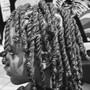 Loc Retwist on Slight Fade - Shoulder Length or Shorter