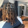 Smedium French curl braids( HAIR INCLUDED)