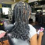 Smedium French curl braids( HAIR INCLUDED)