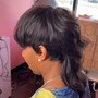 Sleek Ponytail w/ Designs