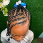 Kid's WITHOUT extension Braids