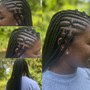 (Medium) mid-back Knottless braids (HAIR INCLUDED)