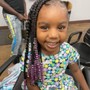 Kid's French braids with Beads