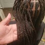 Small knotless boho braids