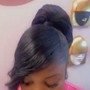 Sleek ponytail knot