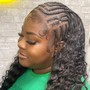 Partial Sew In/ Feed-in Braids