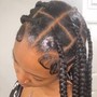 Medium Fulani braids