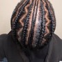 Cornrows(no extensions)2-6 braids