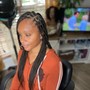 Smedium knotless braids