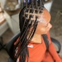 Smedium knotless braids