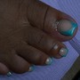 Dry Acrylic Pedicure