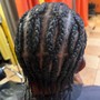 Short Bohemian box Braids