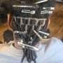 Instant locs full head (short/medium)