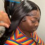 Frontal ponytail with hair included