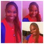 Feed-in braids(2 braids)+$5 for each additional braid)