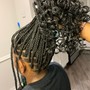 Small Bohemian Knotless Braids (Waist length)