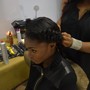 Individual sew-in tracks