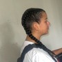 Cornrows on Natural Hair