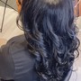 sew-in extension Takedown, wash and blowdry