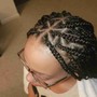 Goddess cornrow braids