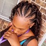 Teens Fulani braids large