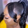 Half up Half down sew-in Ponytail